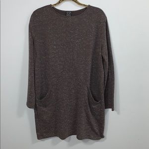 Clara Sunwoo Tunic Dress w/ pockets, olive, 1x